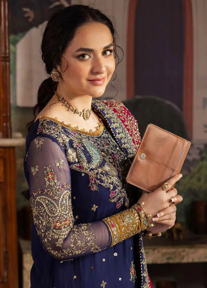 Alfaaz by Nureh Embroidered Chiffon Suits Unstitched 4 Piece NU24AF NL-75 - Formal Collection
