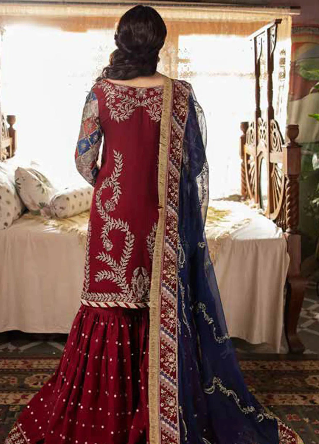 Alfaaz by Nureh Embroidered Chiffon Suits Unstitched 4 Piece NU24AF NL-76 - Formal Collection