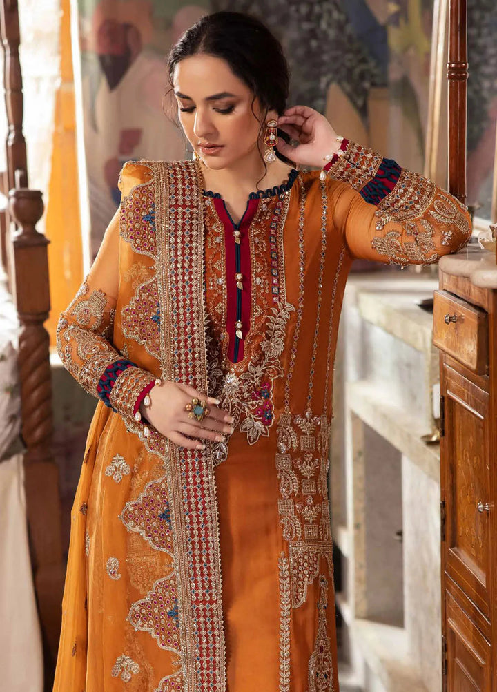 Alfaaz by Nureh Embroidered Chiffon Suits Unstitched 4 Piece NU24AF NL-77 - Formal Collection