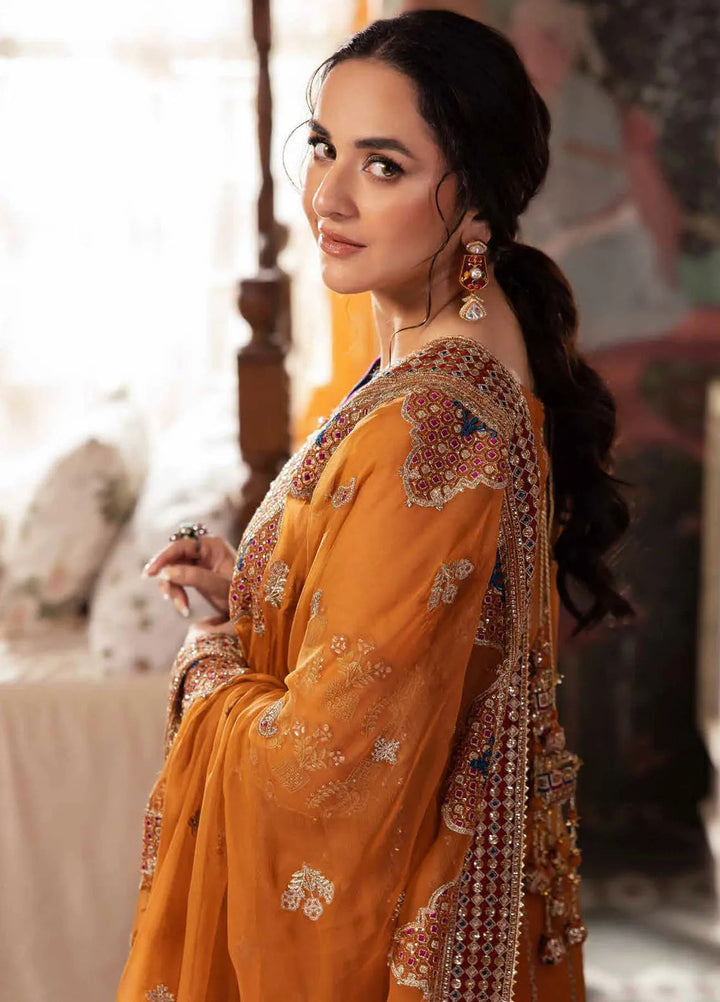 Alfaaz by Nureh Embroidered Chiffon Suits Unstitched 4 Piece NU24AF NL-77 - Formal Collection