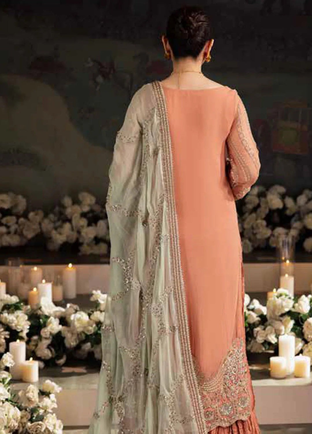Alfaaz by Nureh Embroidered Chiffon Suits Unstitched 4 Piece NU24AF NL-79 - Formal Collection