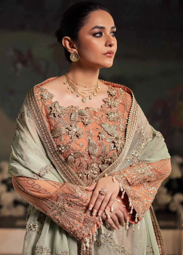 Alfaaz by Nureh Embroidered Chiffon Suits Unstitched 4 Piece NU24AF NL-79 - Formal Collection