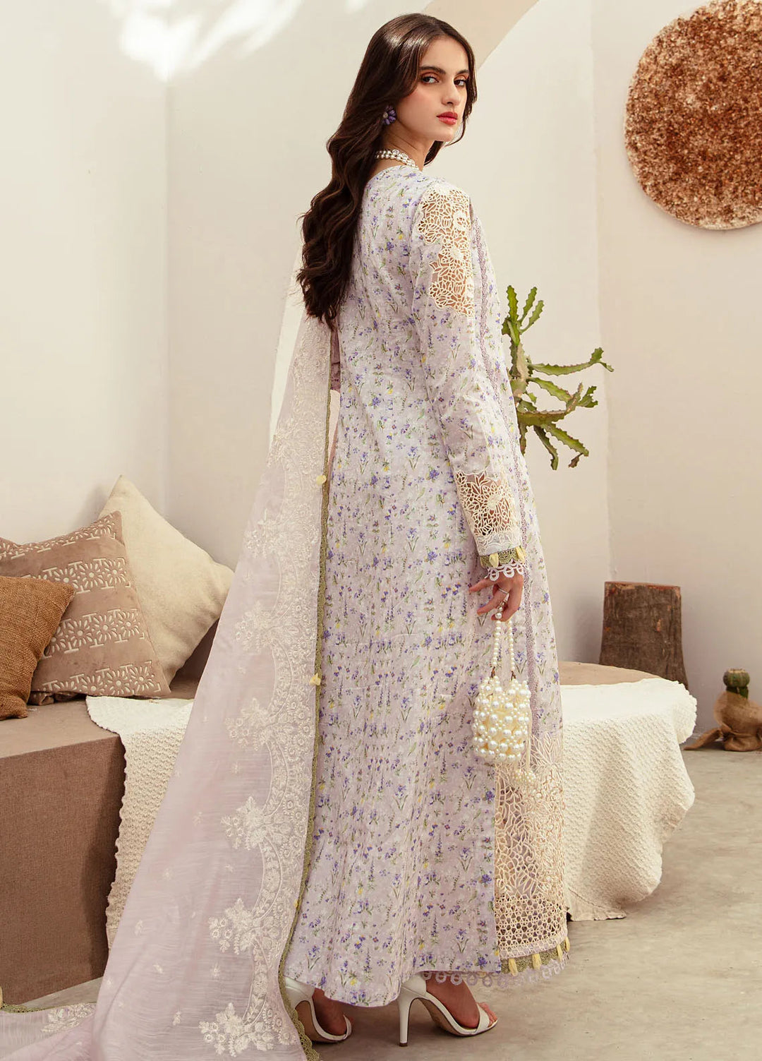 Alif Affordable by Ajr Embroidered Lawn Suit Unstitched 3 Piece AJR24AA AFL-02 Aria - Summer Collection