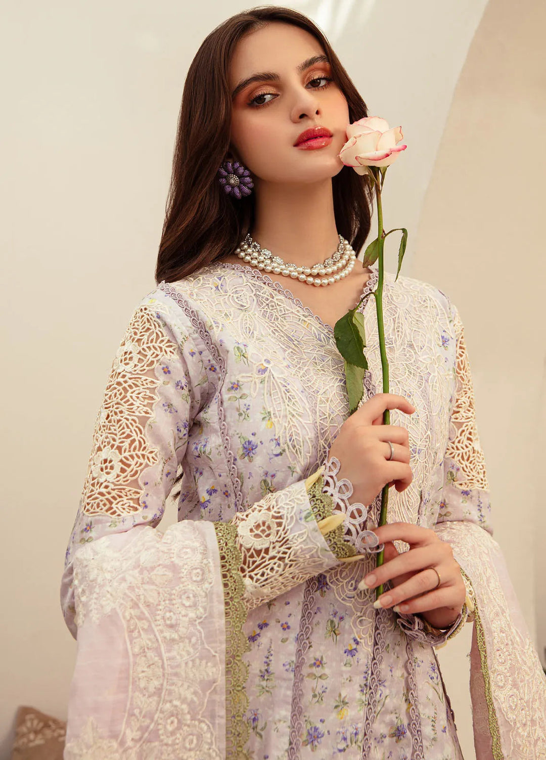 Alif Affordable by Ajr Embroidered Lawn Suit Unstitched 3 Piece AJR24AA AFL-02 Aria - Summer Collection
