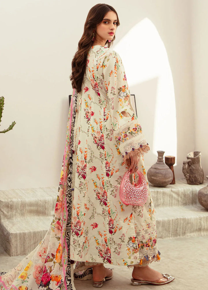 Alif Affordable by Ajr Embroidered Lawn Suit Unstitched 3 Piece AJR24AA AFL-04 Gardian - Summer Collection