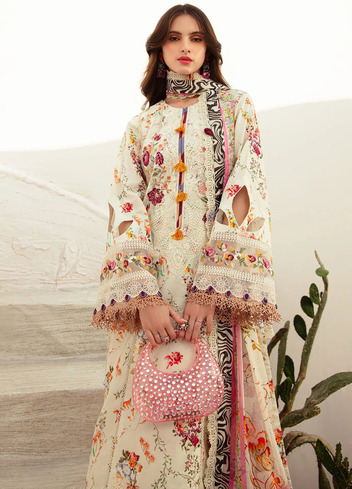 Alif Affordable by Ajr Embroidered Lawn Suit Unstitched 3 Piece AJR24AA AFL-04 Gardian - Summer Collection