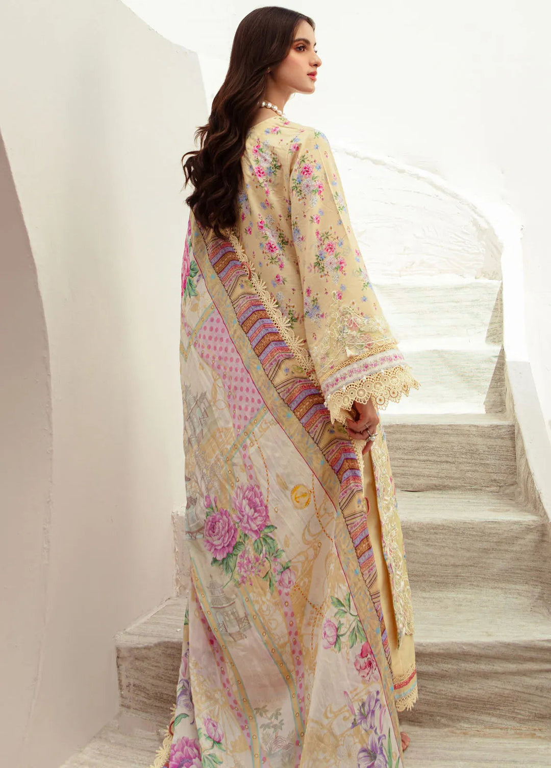 Alif Affordable by Ajr Embroidered Lawn Suit Unstitched 3 Piece AJR24AA AFL-05 Sunny Delight - Summer Collection