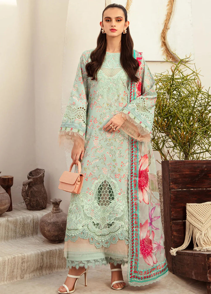 Alif Affordable by Ajr Embroidered Lawn Suit Unstitched 3 Piece AJR24AA AFL-06 Misty Morning  - Summer Collection