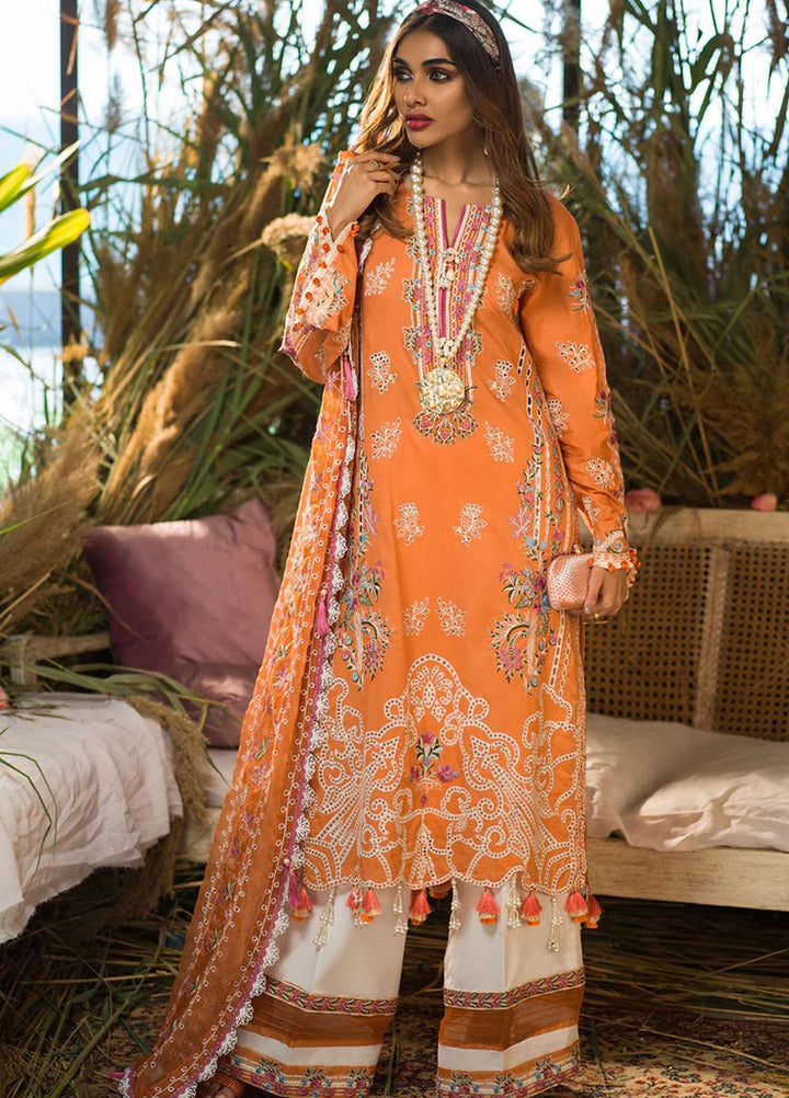 Alif By AJR Couture Embroidered Lawn Suits Unstitched 3 Piece AJR22L AL-01 Aurelia - Luxury Collection