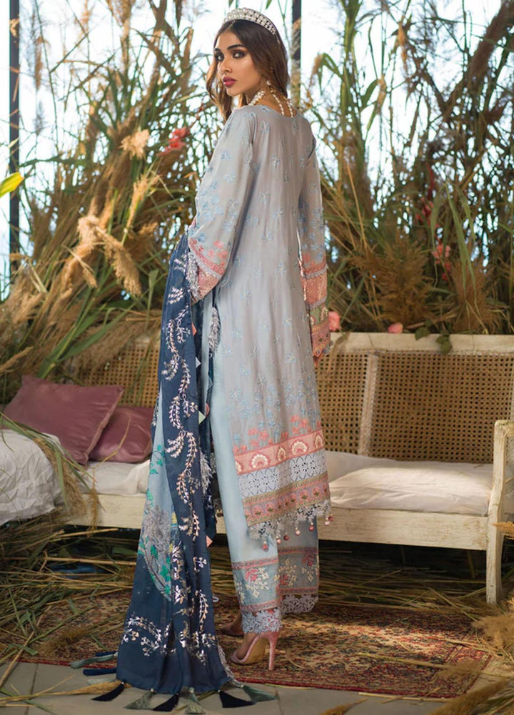 Alif By AJR Couture Embroidered Lawn Suits Unstitched 3 Piece AJR22L AL-05 Claudia - Luxury Collection
