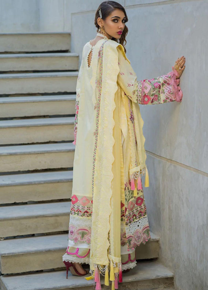 Alif By AJR Couture Embroidered Lawn Suits Unstitched 3 Piece AJR22L AL-06 Rhea - Luxury Collection