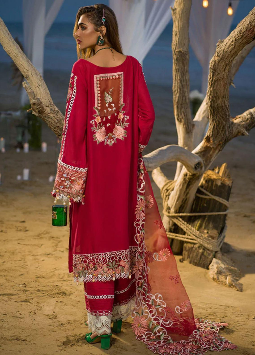 Alif By AJR Couture Embroidered Lawn Suits Unstitched 3 Piece AJR22L AL-07 Cybele - Luxury Collection