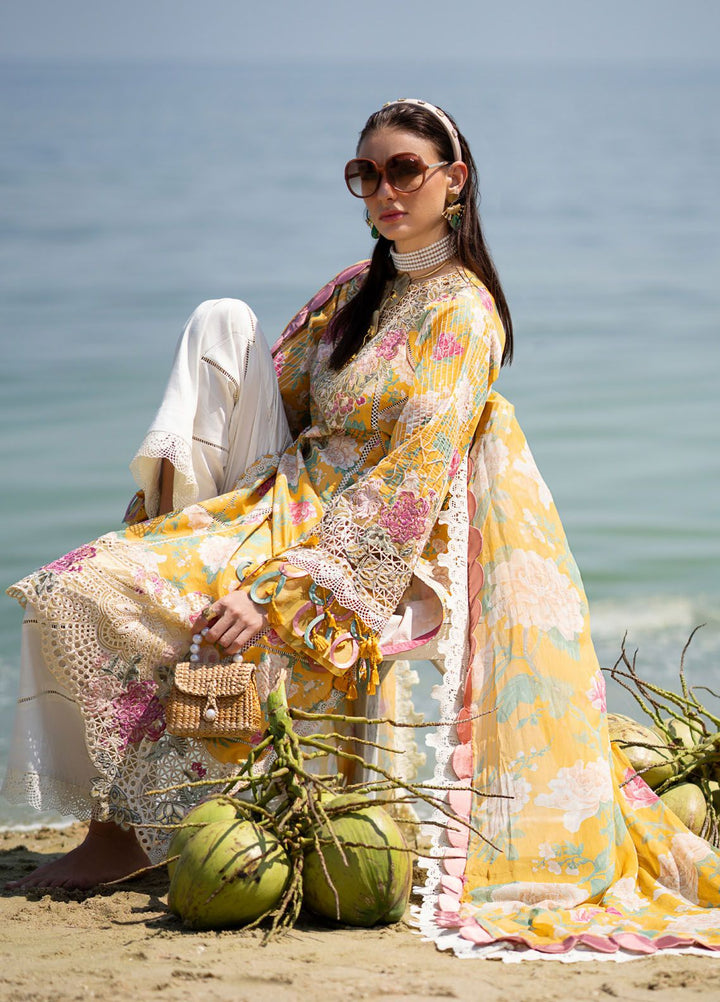 Alif by AJR Couture Embroidered Lawn Suits Unstitched 3 Piece AJR24AL ASL-07 Sunlit - Luxury Summer Collection