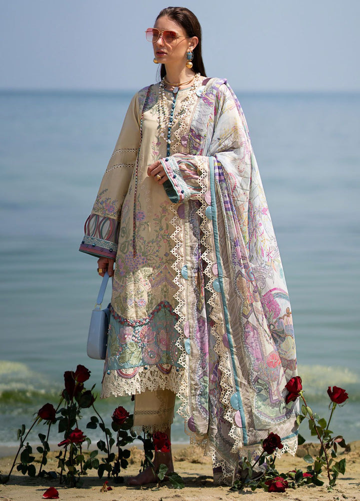 Alif by AJR Couture Embroidered Lawn Suits Unstitched 3 Piece AJR24AL ASL-08 Coraline - Luxury Summer Collection