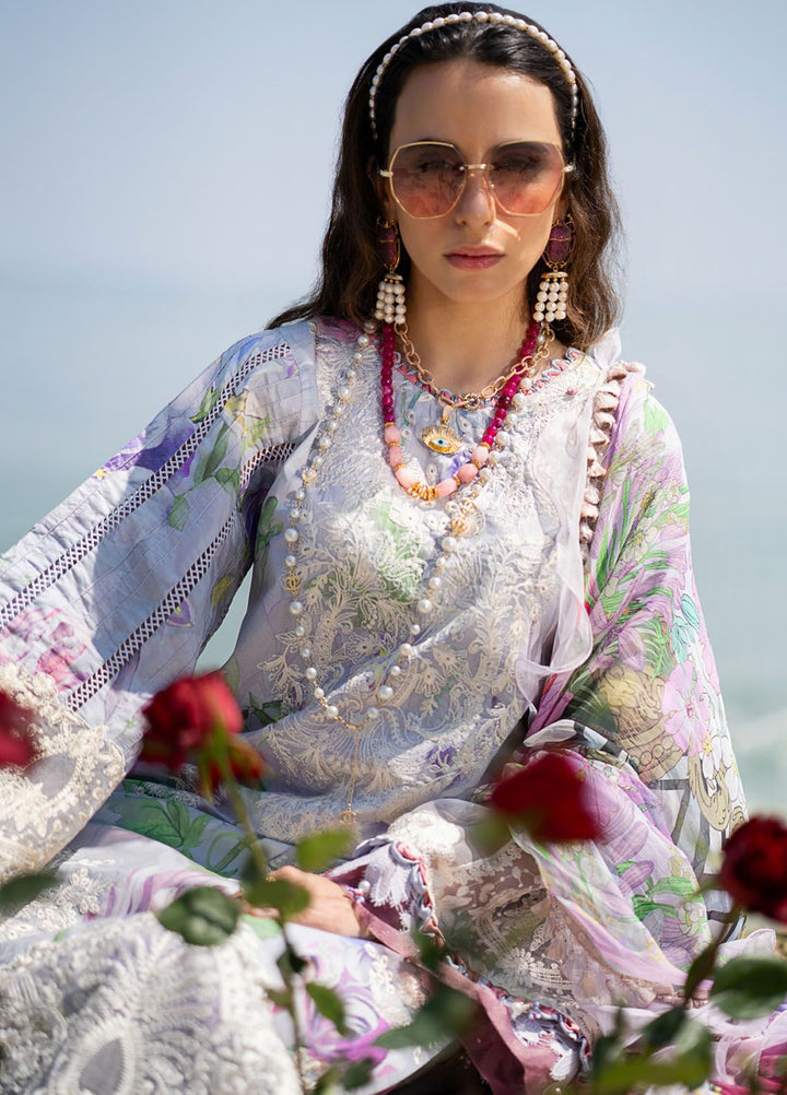 Alif by AJR Couture Embroidered Lawn Suits Unstitched 3 Piece AJR24AL ASL-09 Lyra - Luxury Summer Collection