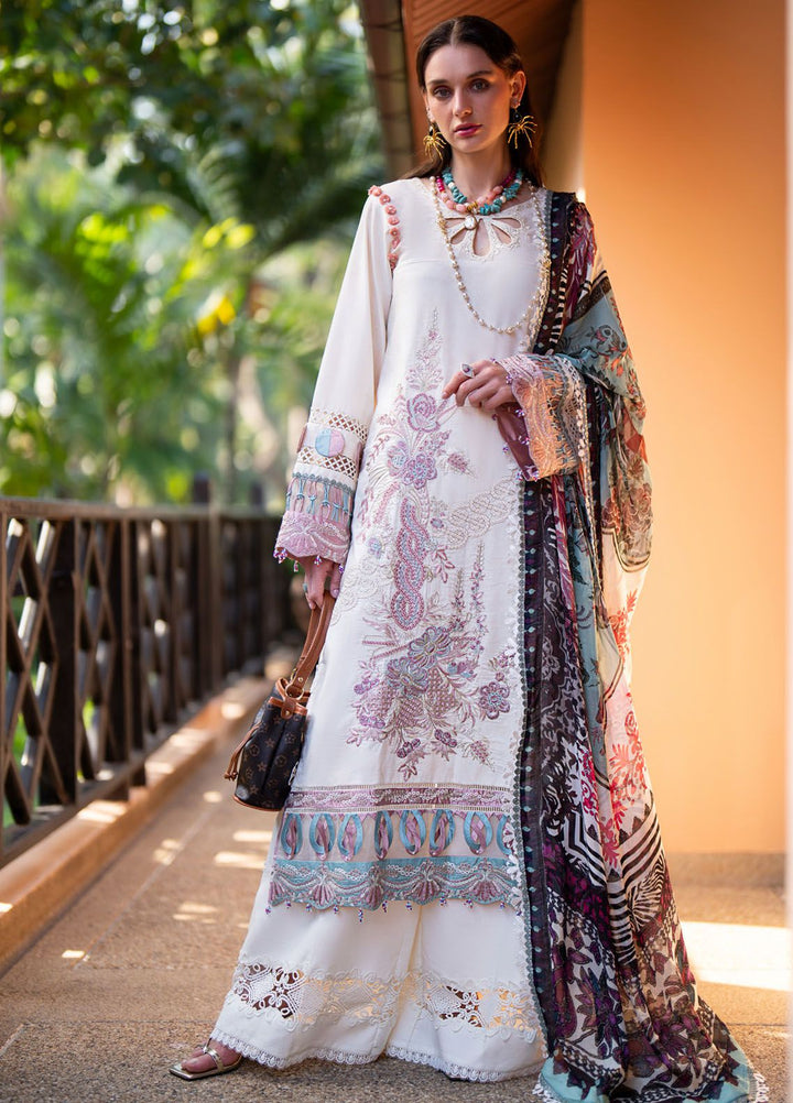 Alif by AJR Couture Embroidered Lawn Suits Unstitched 3 Piece AJR24AL ASL-12 Sunbeam - Luxury Summer Collection