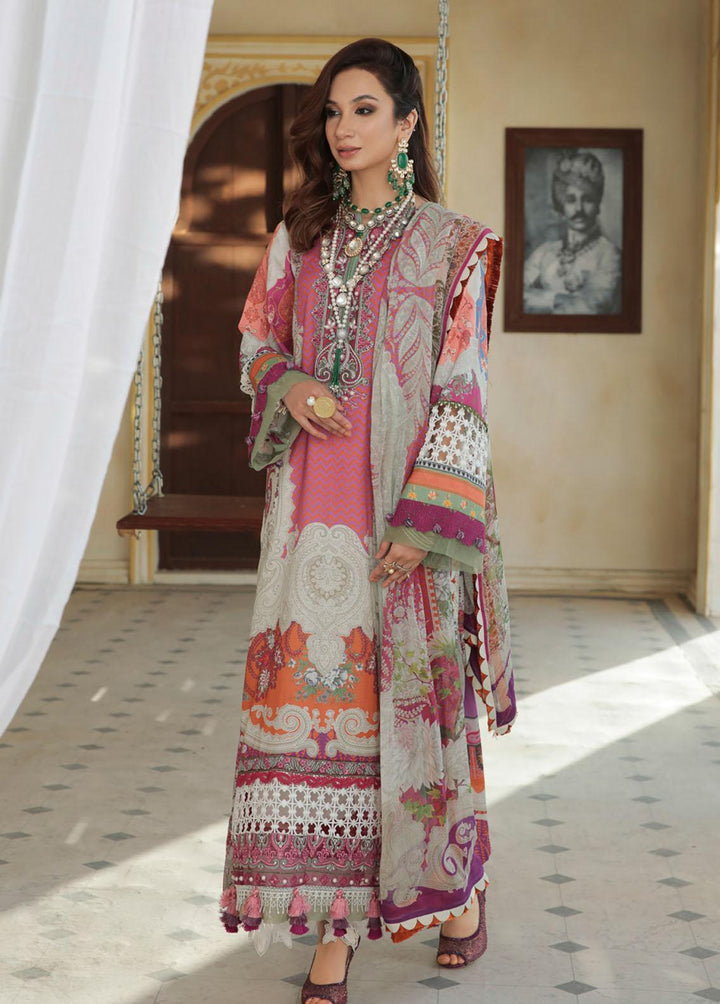 Alif By AJR Couture Embroidered Lawn Suits Unstitched 3 Piece AJR22F AFL-04 ISABELLA - Festive Collection