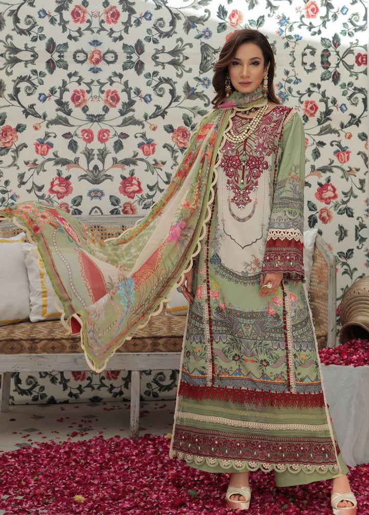 Alif By AJR Couture Embroidered Lawn Suits Unstitched 3 Piece AJR22F AFL-05 SOFIA - Festive Collection