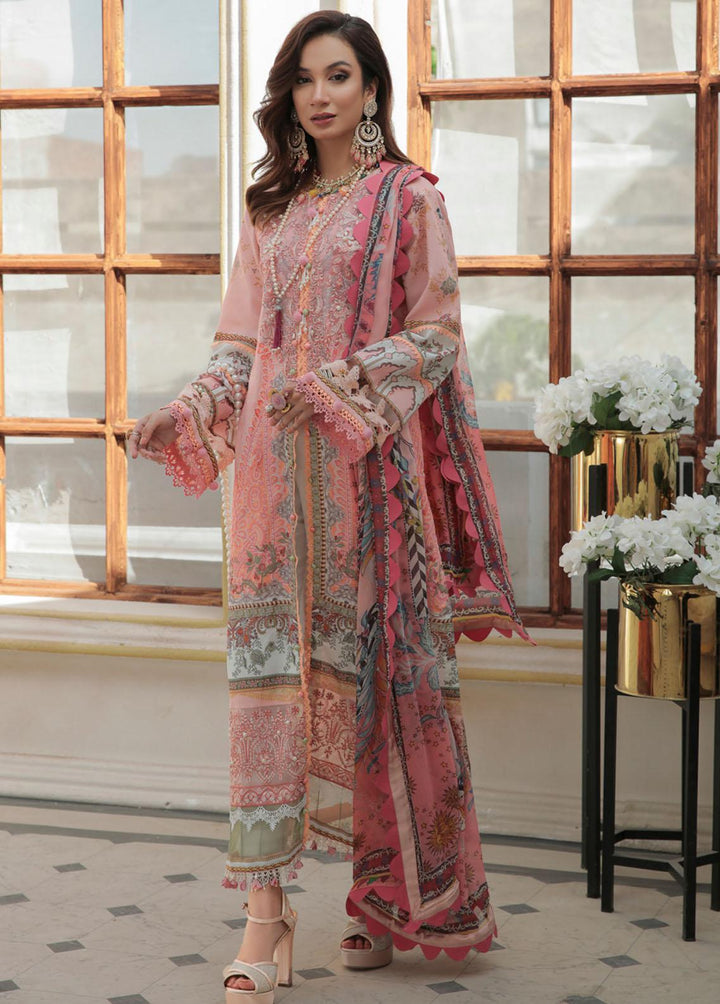 Alif By AJR Couture Embroidered Lawn Suits Unstitched 3 Piece AJR22F AFL-06 VALENTINA - Festive Collection