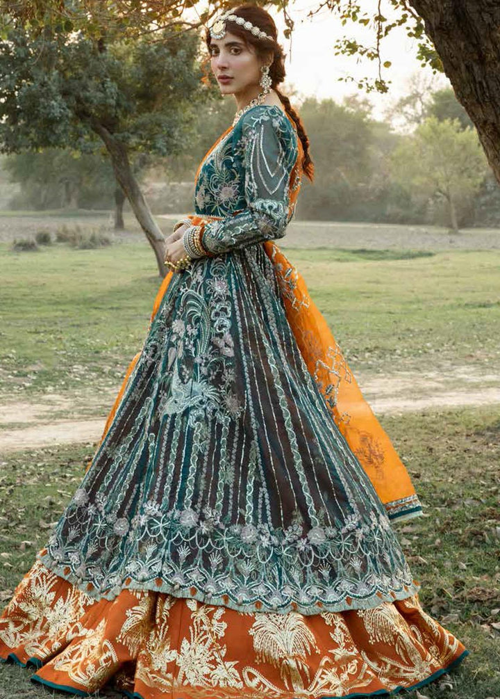 Alif by AJR Couture Embroidered Organza Suits Unstitched 4 Piece AJR22GK AGK-03 Mehrma - Wedding Collection