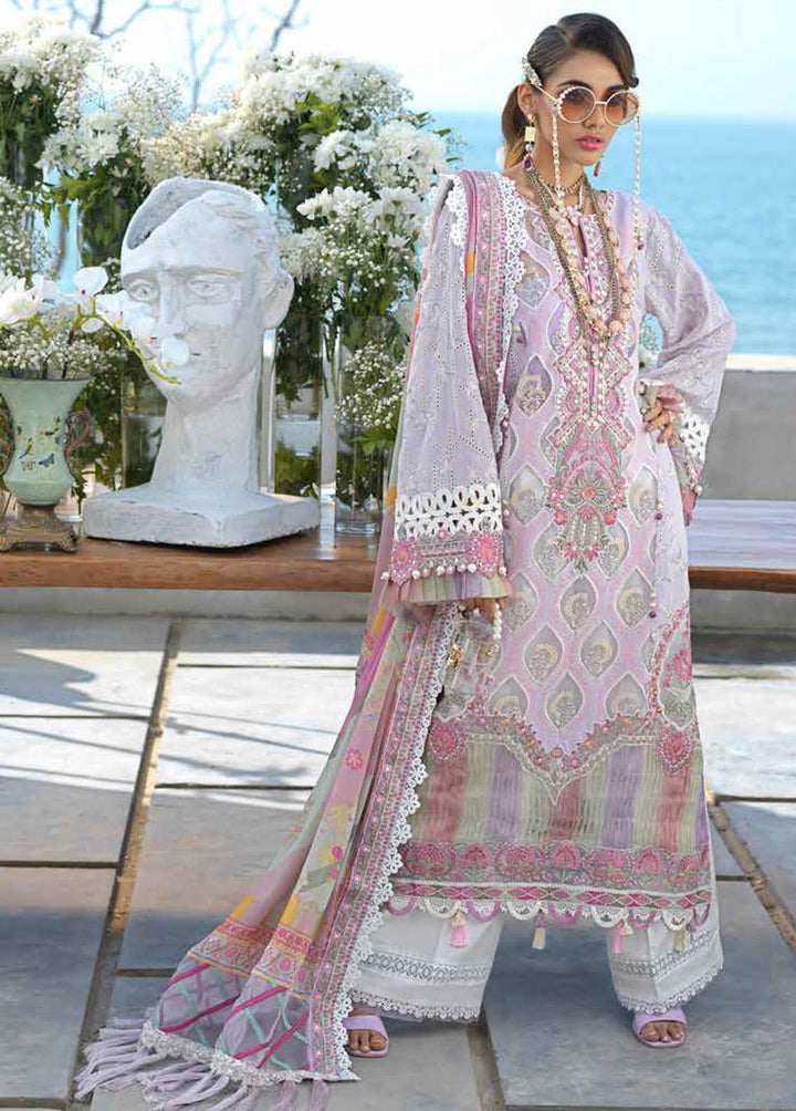 Alif By AJR Couture Embroidered Lawn Suits Unstitched 3 Piece AJR22L AL-02 Livia - Luxury Collection
