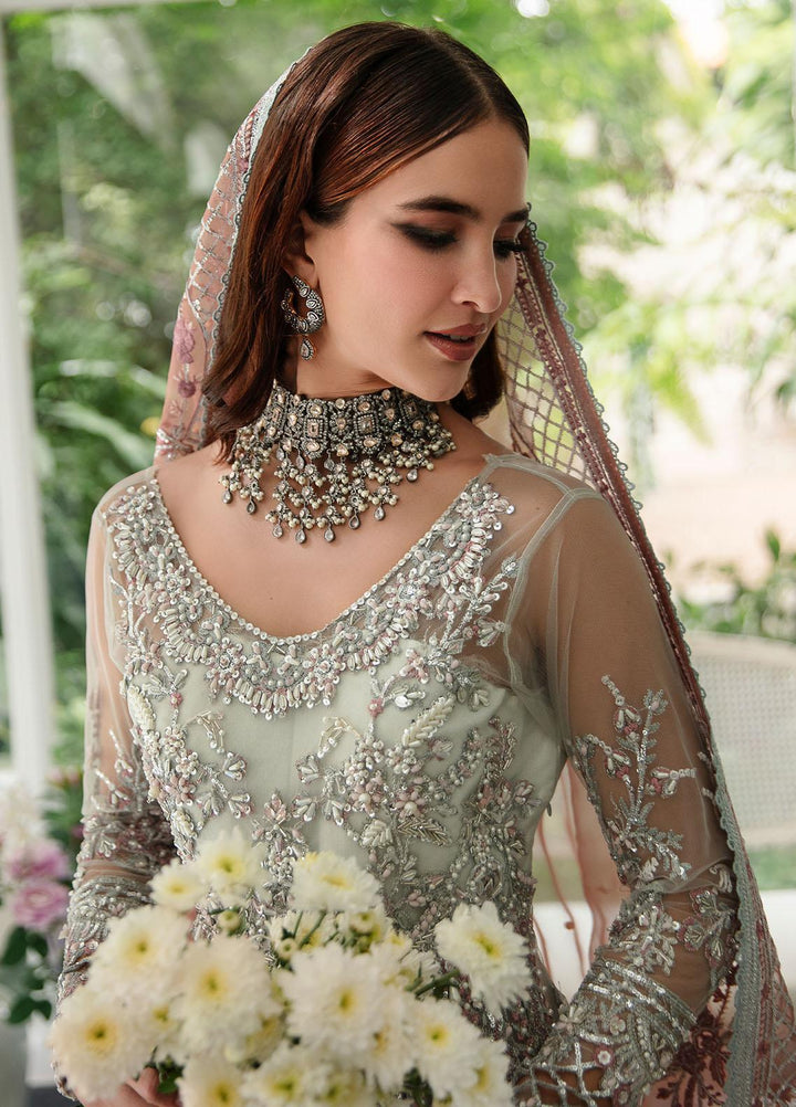 Alif By AJR Couture Embroidered Net Suits Unstitched 4 Piece AJR23AL-LW LWF-01-23 Wisteria - Luxury Wedding Collection