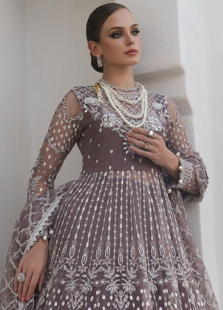 Alif By AJR Couture Embroidered Net Suits Unstitched 4 Piece AJR23AL ALC-04 Blossom - Luxury Collection