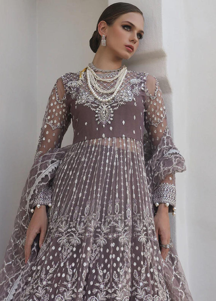 Alif By AJR Couture Embroidered Net Suits Unstitched 4 Piece AJR23AL ALC-04 Blossom - Luxury Collection
