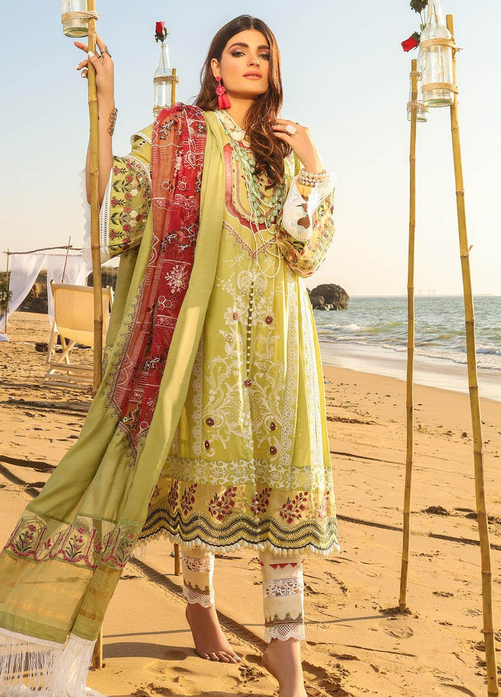 Alif by AJR Couture Embroidered Lawn Suits Unstitched 3 Piece AJR21A ALL-01 MAGNOLIA - Summer Collection