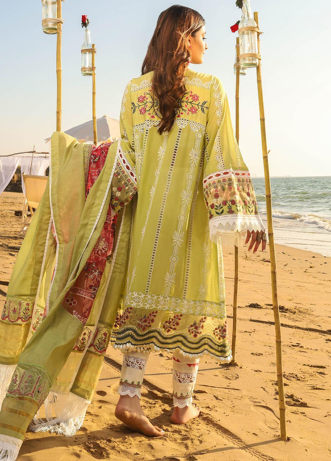 Alif by AJR Couture Embroidered Lawn Suits Unstitched 3 Piece AJR21A ALL-01 MAGNOLIA - Summer Collection