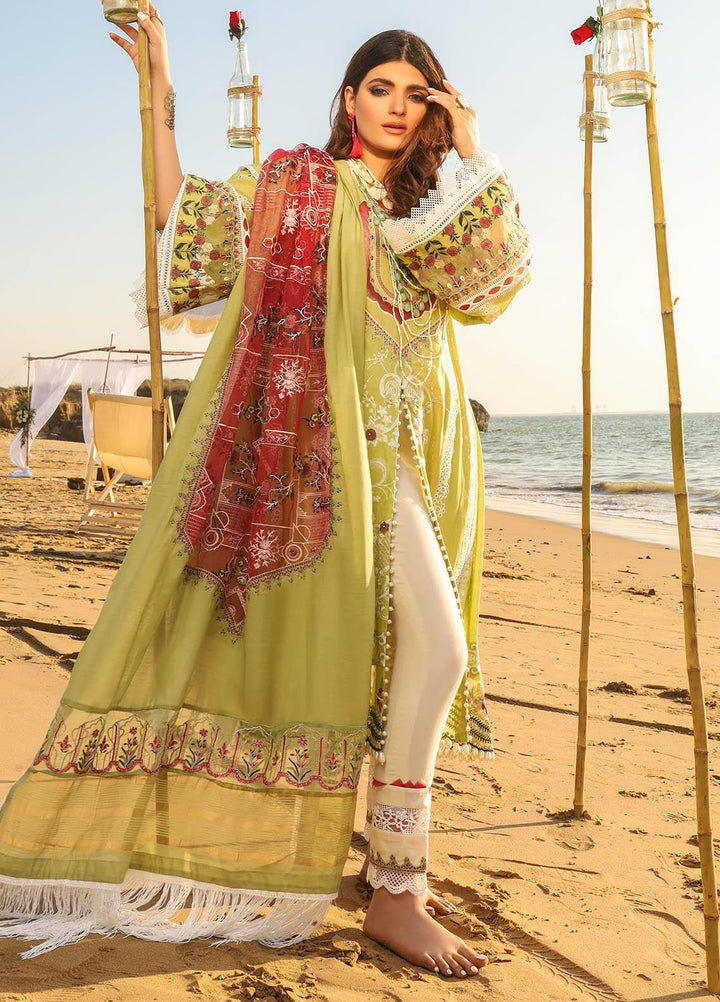 Alif by AJR Couture Embroidered Lawn Suits Unstitched 3 Piece AJR21A ALL-01 MAGNOLIA - Summer Collection