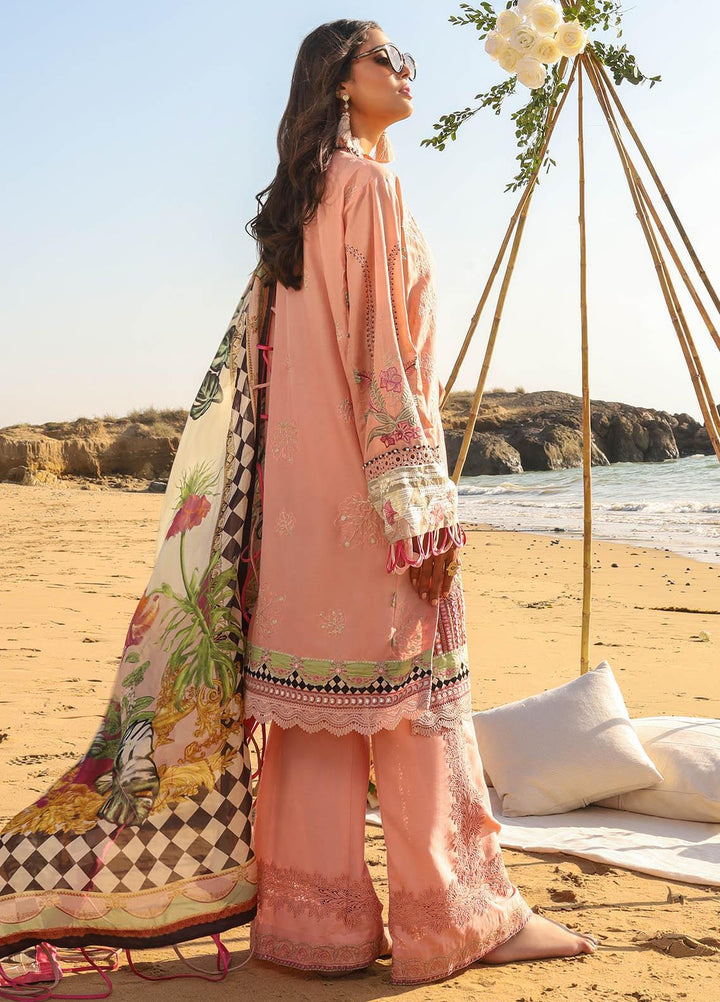 Alif by AJR Couture Embroidered Lawn Suits Unstitched 3 Piece AJR21A ALL-03 DAHLIA - Summer Collection