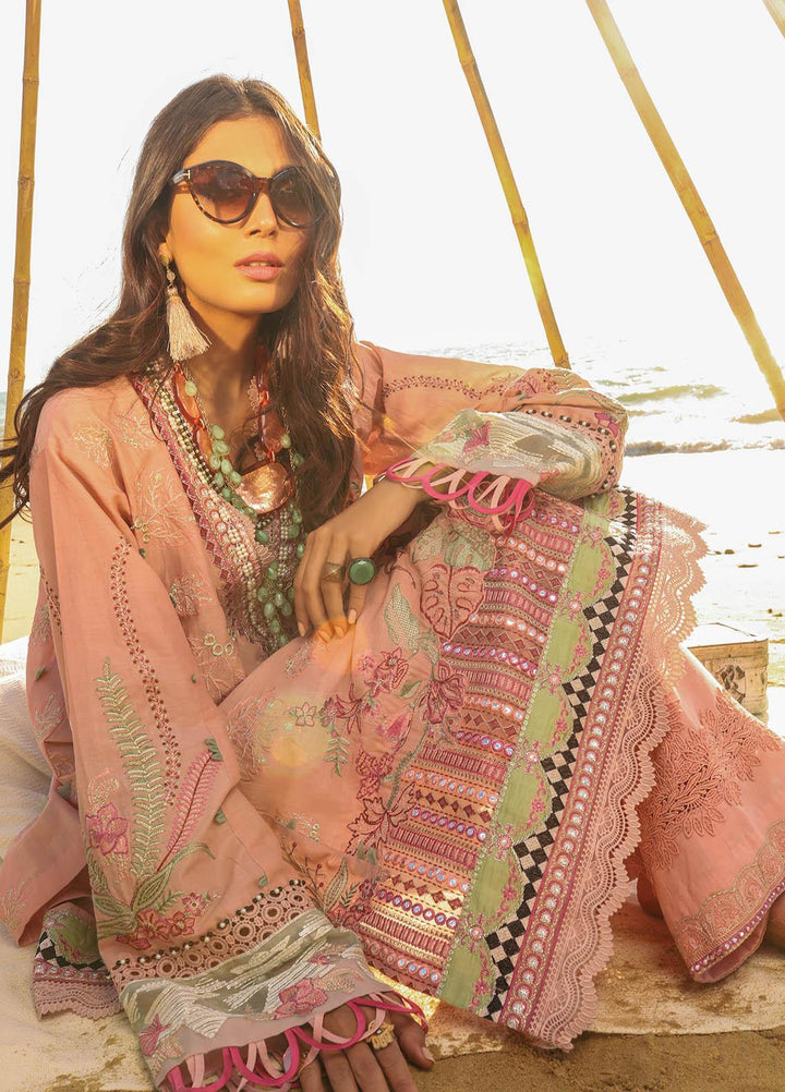 Alif by AJR Couture Embroidered Lawn Suits Unstitched 3 Piece AJR21A ALL-03 DAHLIA - Summer Collection