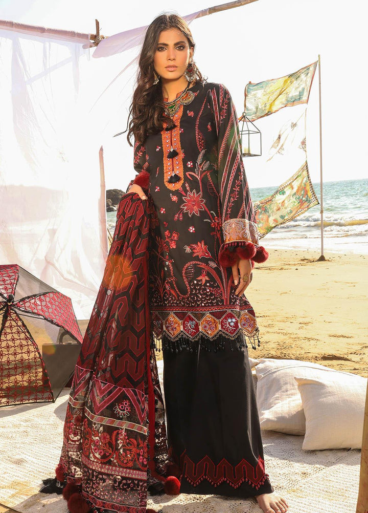 Alif by AJR Couture Embroidered Lawn Suits Unstitched 3 Piece AJR21A ALL-05 ASTER - Summer Collection