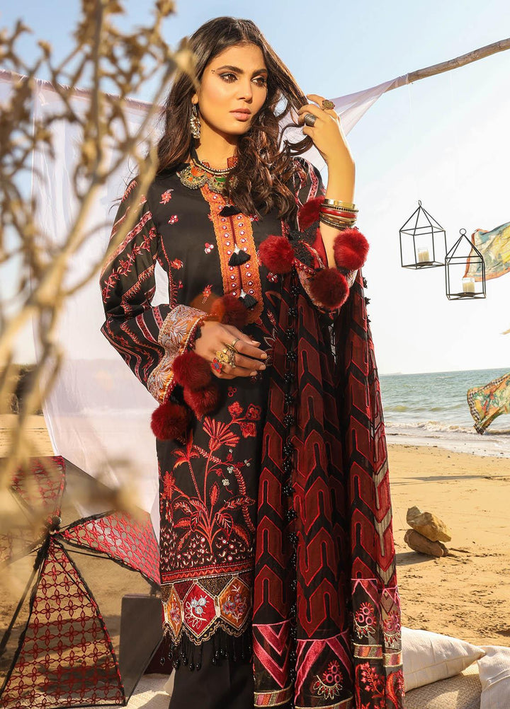 Alif by AJR Couture Embroidered Lawn Suits Unstitched 3 Piece AJR21A ALL-05 ASTER - Summer Collection