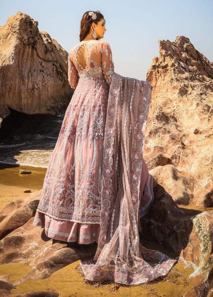 Alif by AJR Couture Embroidered Net Suits Unstitched 3 Piece AJR21WD 07 Tulip - Wedding Collection