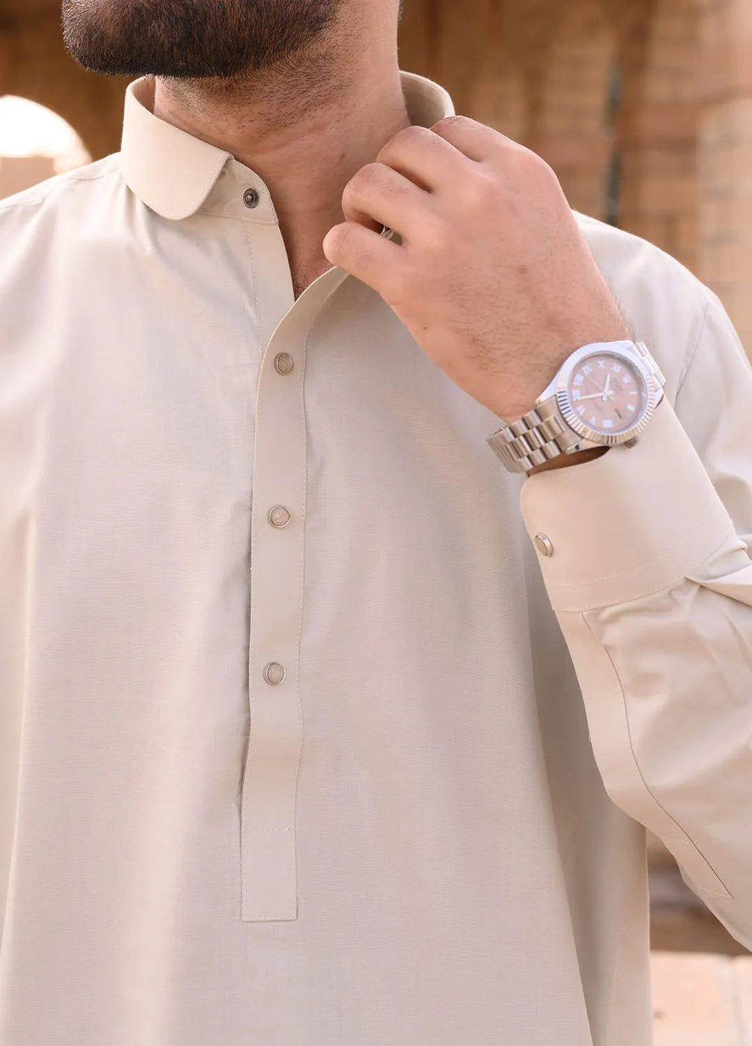 Alif Yay Cotton Plain Mens Shalwar Kameez - AY-013