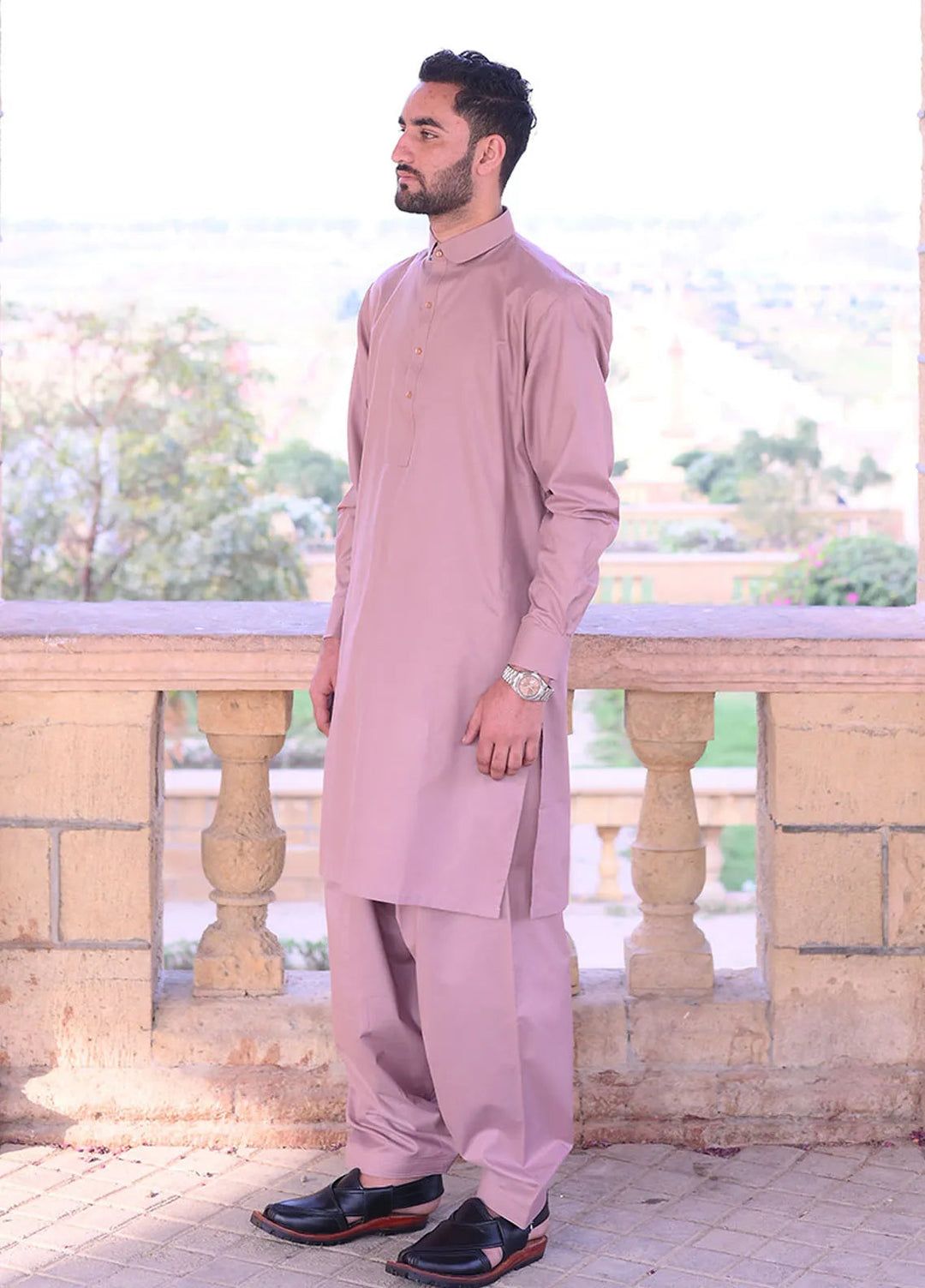 Alif Yay Cotton Plain Mens Shalwar Kameez - AY-014