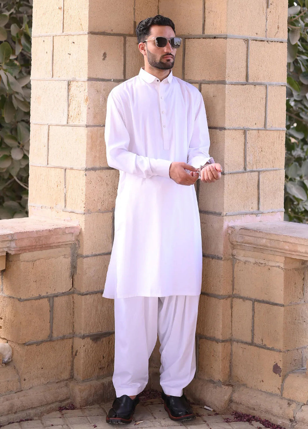 Alif Yay Cotton Plain Mens Shalwar Kameez - AY-015