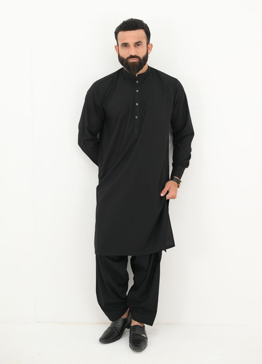 Alif Yay Pret Plain Blended Kurta-Shalwar AY-017