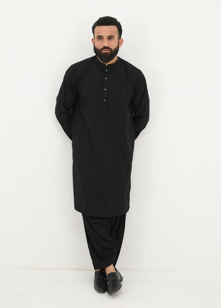 Alif Yay Pret Plain Blended Kurta-Shalwar AY-018