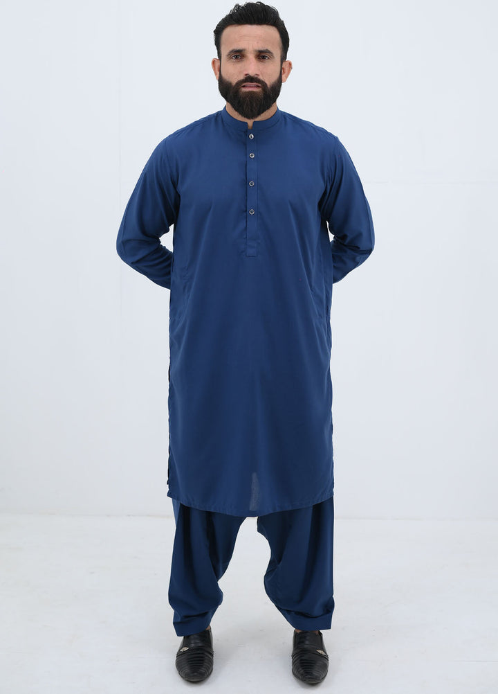 Alif Yay Pret Plain Blended Kurta-Shalwar AY-019
