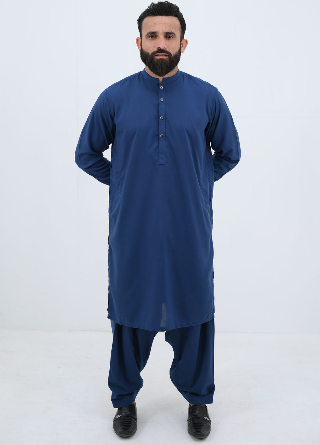 Alif Yay Pret Plain Blended Kurta-Shalwar AY-019