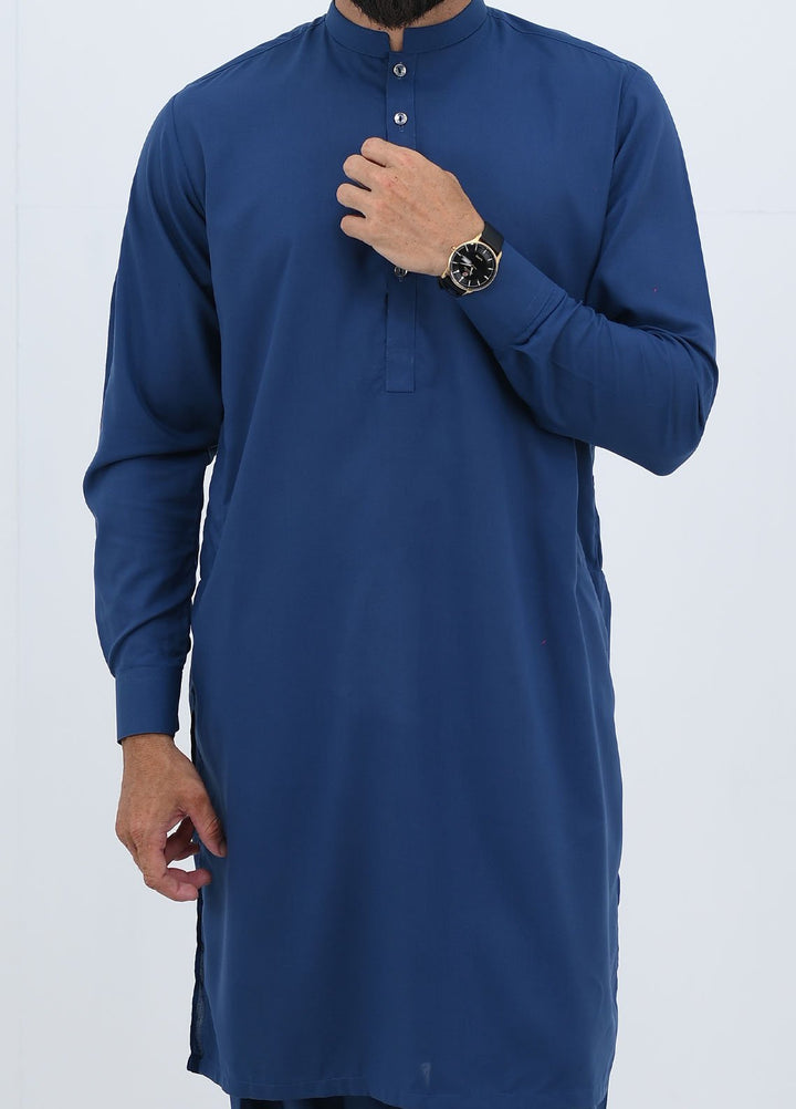 Alif Yay Pret Plain Blended Kurta-Shalwar AY-019