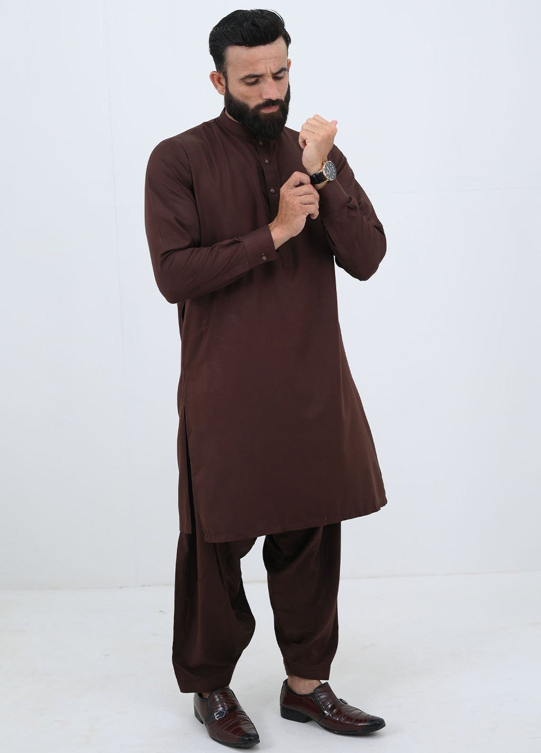 Alif Yay Pret Plain Blended Kurta-Shalwar AY-021