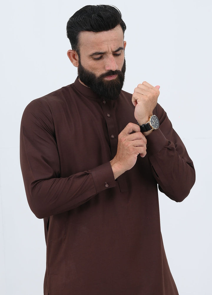 Alif Yay Pret Plain Blended Kurta-Shalwar AY-021