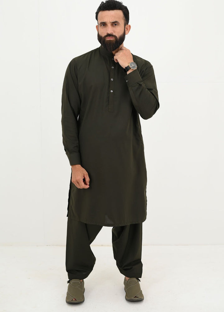 Alif Yay Pret Plain Blended Kurta-Shalwar AY-023