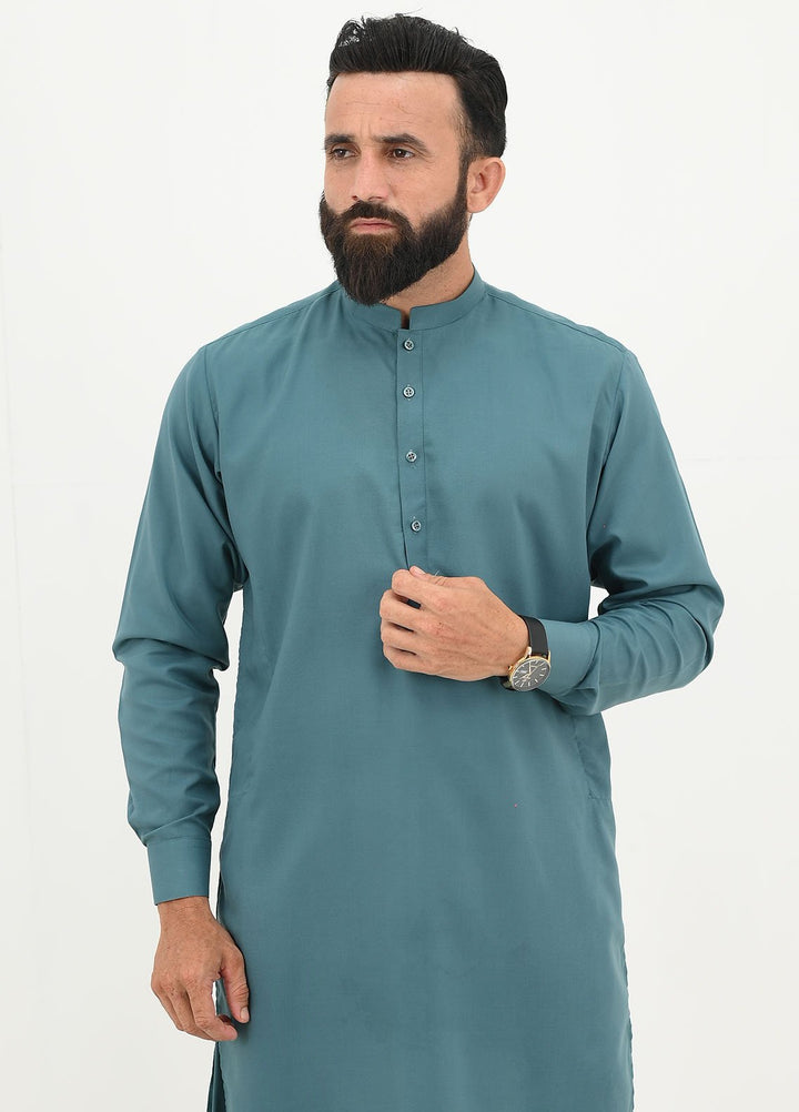 Alif Yay Pret Plain Blended Kurta-Shalwar AY-024