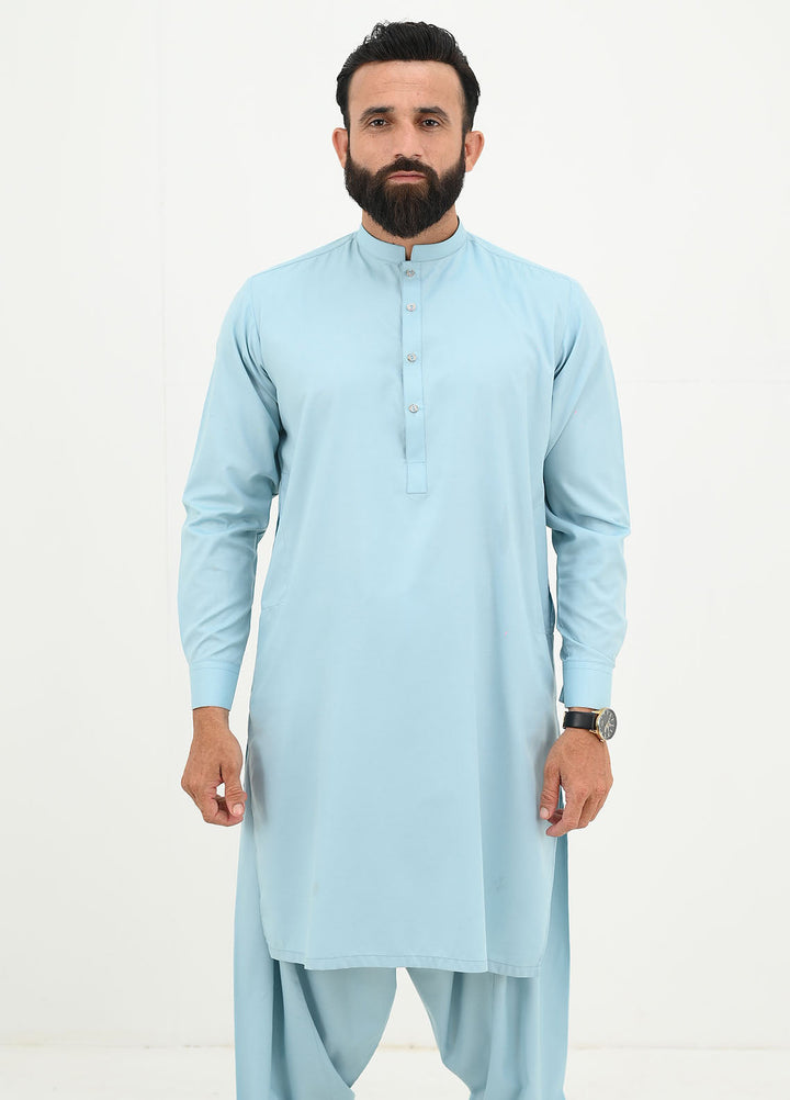 Alif Yay Pret Plain Blended Kurta-Shalwar AY-025