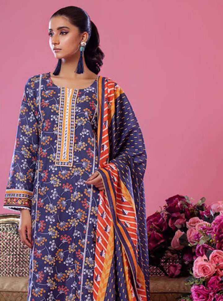 Alisha by Shariq Textiles Printed Lawn Suit Unstitched 3 Piece SQT24A ST-01 - Summer Collection